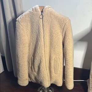 Cozy Beige Sherpa Jacket